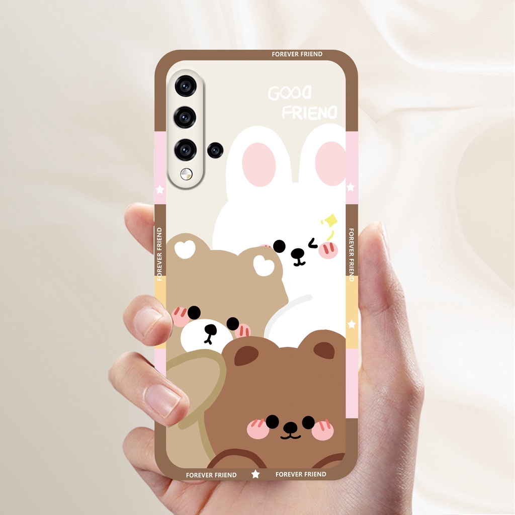 Oppo a58 a78 a17 a57 2022 a15 a16 a16k a54 a53 a12 a5s a7 a3s a11k a31 a52 a92 a94 a93 a37 f9 a1k reno 7 6 5f 4f bear rabbit fashion nắp đậy bằng silicon mềm hostr