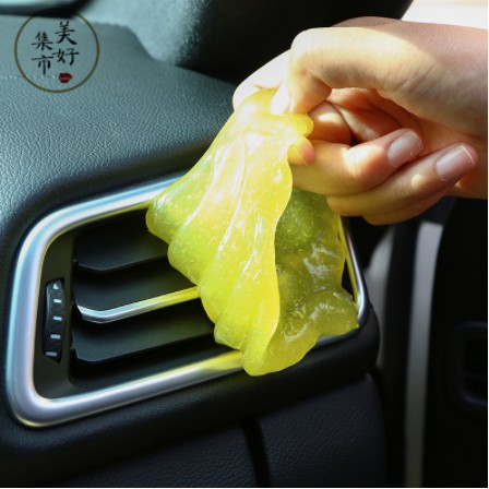 Keo Gel Silicon Dẻo hút bụi Vệ Sinh nội thất cửa gió cần số xe hơi ô tô táp lô vô lăng tay nắm cửa