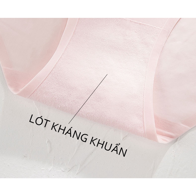 Quần lót nữ thun lạnh phối ren mềm mại 123