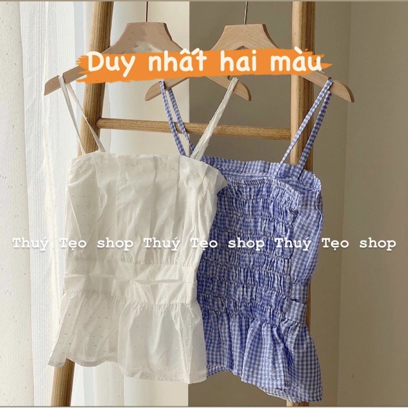 ÁO HAI DÂY  CHUN LƯNG - ÁO HAI DÂY NỮ XINH XẮN