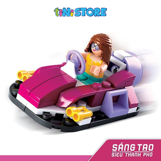 Đồ chơi lắp ráp sáng tạo lego ca nô cứu hộ đệm hơi TINITOY 70 mảnh ghép