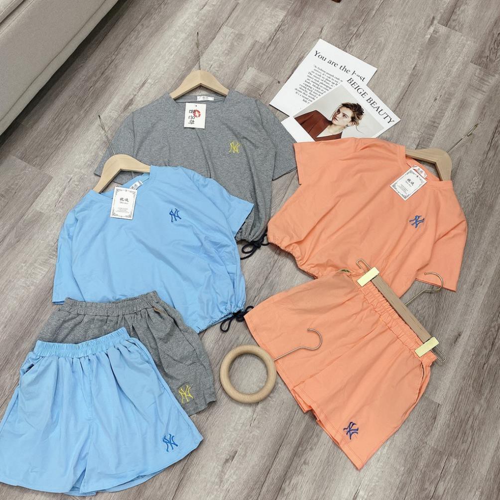 Set đồ nữ cá tính, set quần sóc áo thun đi chơi sang chảnh mùa hè đẹp 8A00082 THVVN | BigBuy360 - bigbuy360.vn