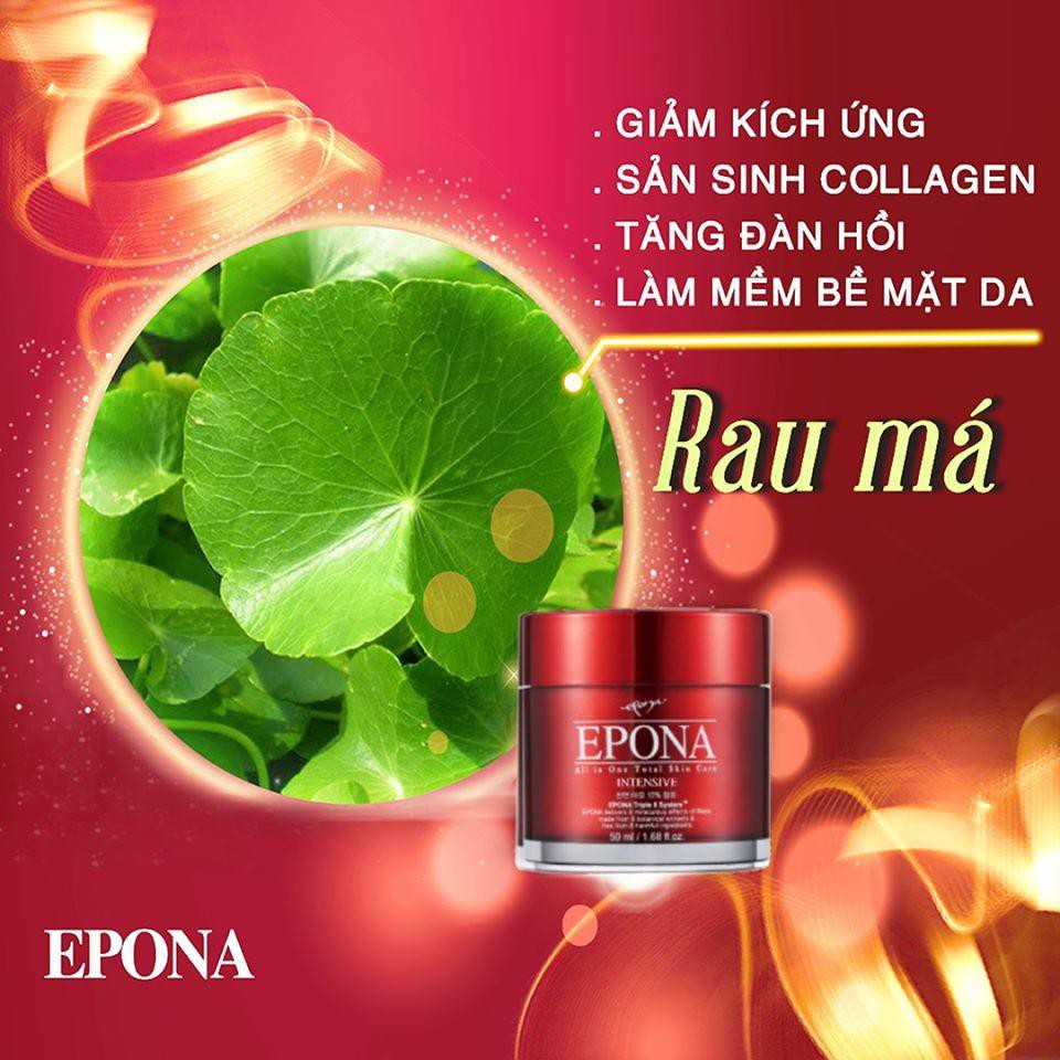 Kem Dưỡng Sáng Da, Ngừa Lão Hóa Chiết Xuất Dầu Ngựa Epona All In One Total Skin Care Intensive 50ml