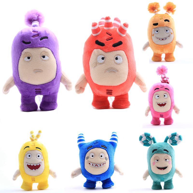Đồ chơi búp bê nhồi bông hình nhân vật Oddbods Cuddly Pogo Zee Jeff Fuse Slick mềm mại mới 18cm đáng yêu dành cho bé