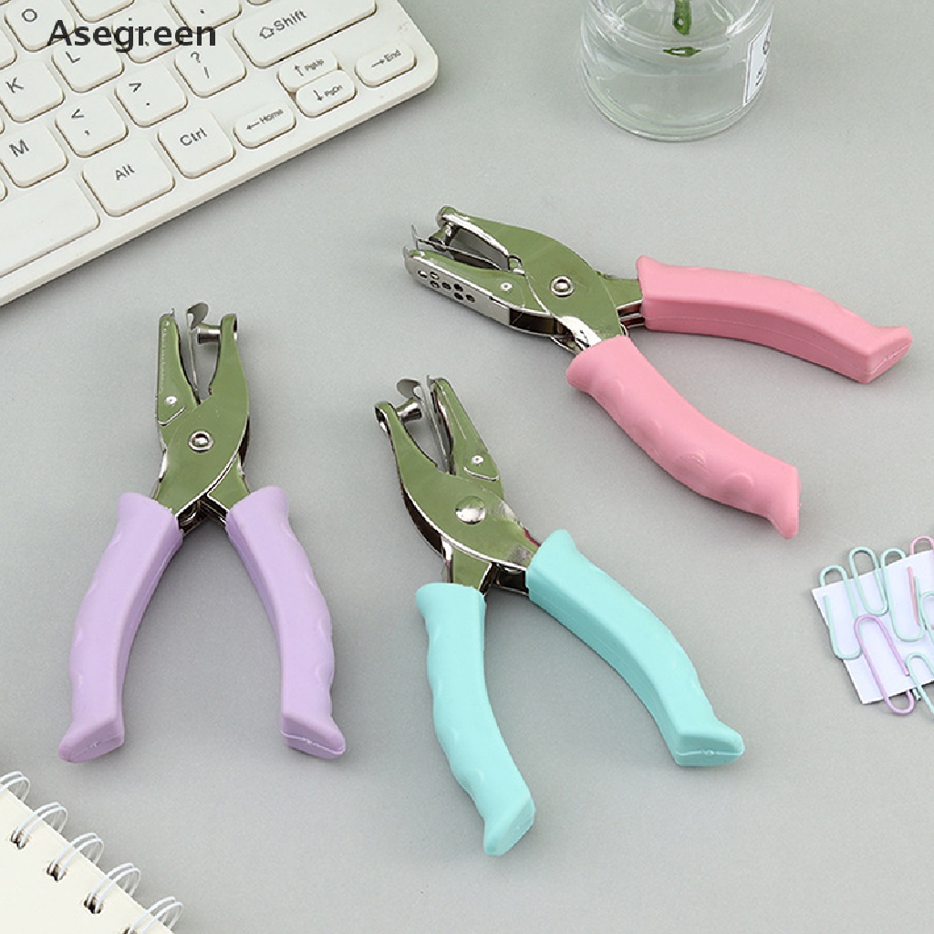 Dụng Cụ Đục Lỗ Giấy Cầm Tay Bằng Kim Loại Hình Tròn 6MM