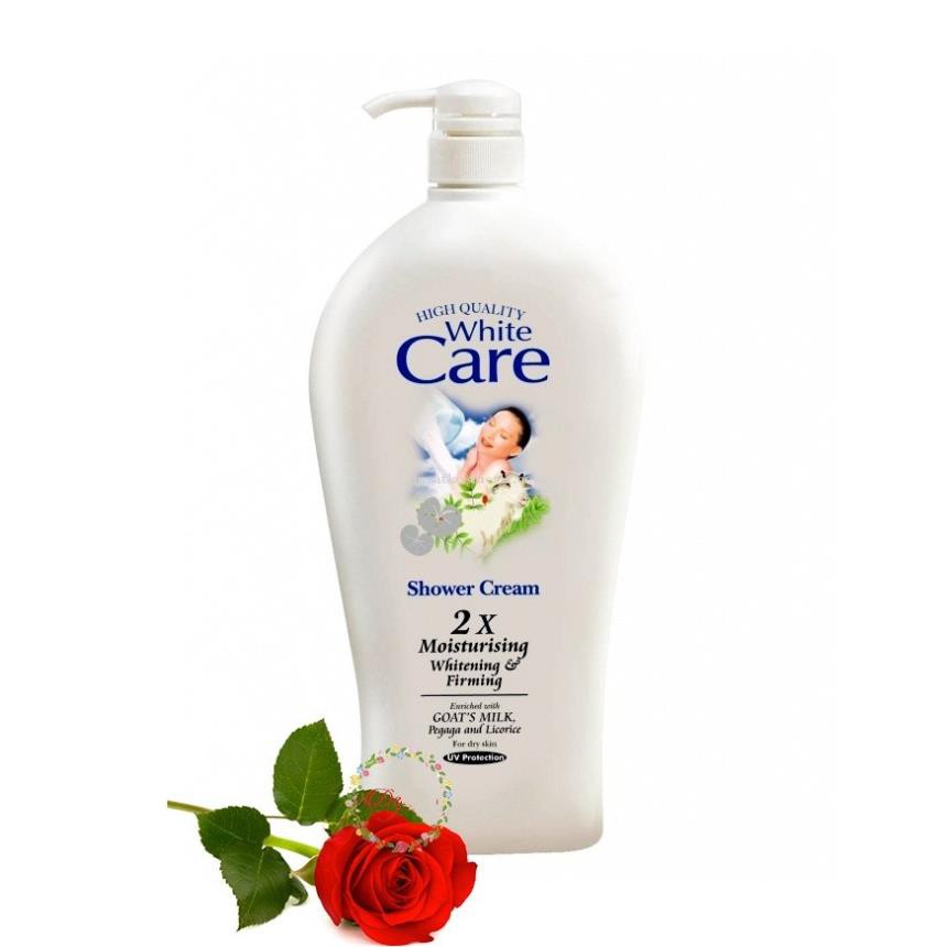 Sữa Tắm Con Dê White Care 1200ml 9X - Chính Hãng