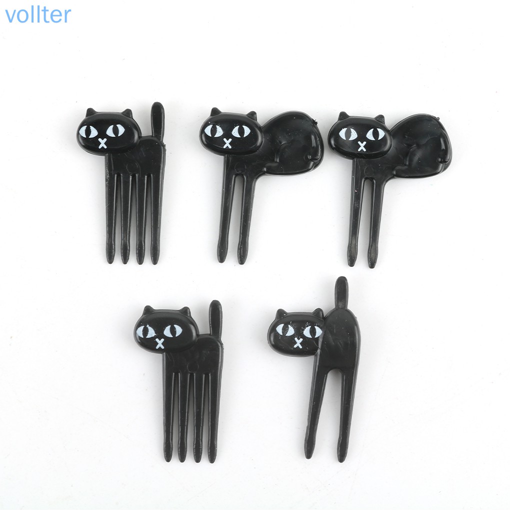 Set 6 Nĩa Ăn Trái Cây Hình Mèo Xinh Xắn