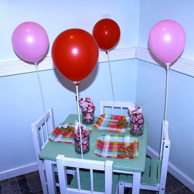 Set 20 giá đỡ bong bóng nhiều màu trang trí tiệc cưới
