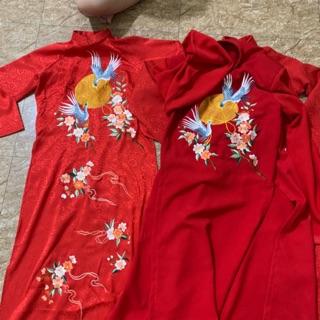 áo dài cặp hàng thêu lắc chỉ tay chắc chắn sang xịn.