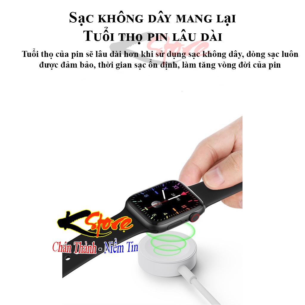 Đồng hồ thông minh M26 Plus Smartwatch màn hình HD tràn viền 4 cạnh cảm ứng siêu mượt nghe gọi theo dõi sức khỏe