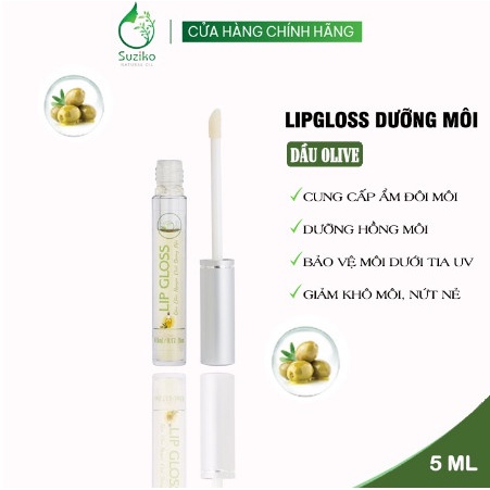 Lip Gloss dầu hướng dương nguyên chất từ thiên nhiên giúp dưỡng ẩm cải thiện môi khô 5ml