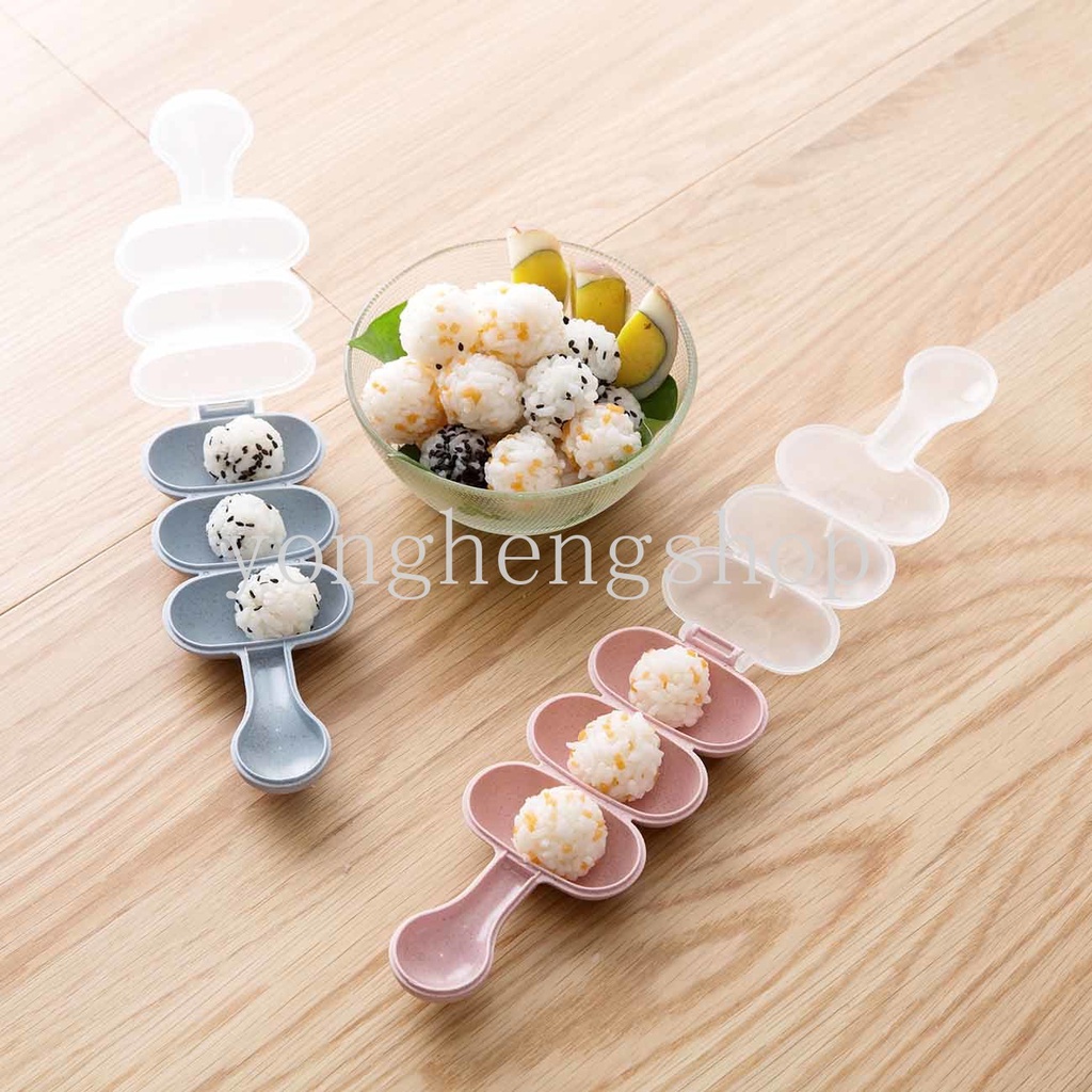 Set 2 Khuôn Làm Cơm Nắm Chống Dính Dễ Thương Cho Bé