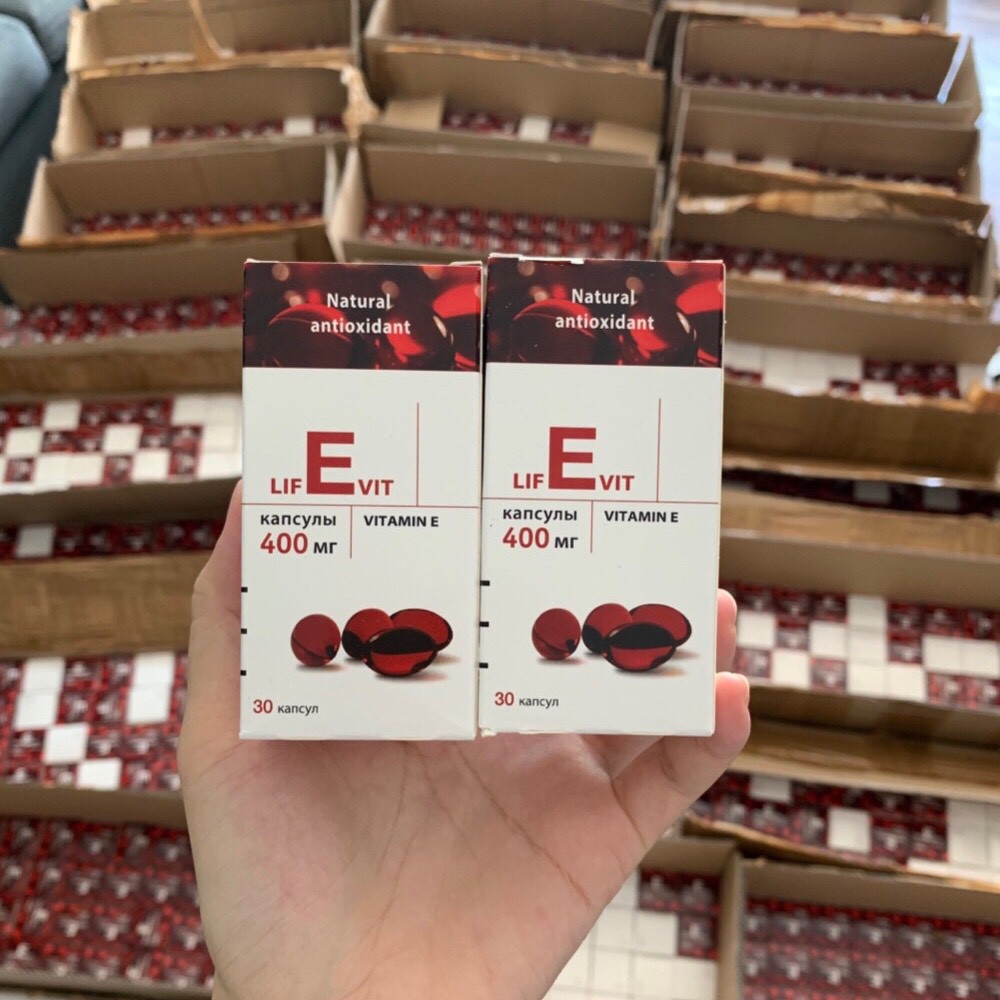 (Chính Hãng) VITAMIN E Đỏ Nga 400 IU Lọ Thủy Tinh 30 viên- Hàng Chính Hãng Nga | BigBuy360 - bigbuy360.vn