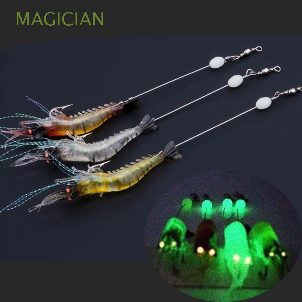 1 mồi nhử cá hình con tôm có dạ quang chất lượng cao