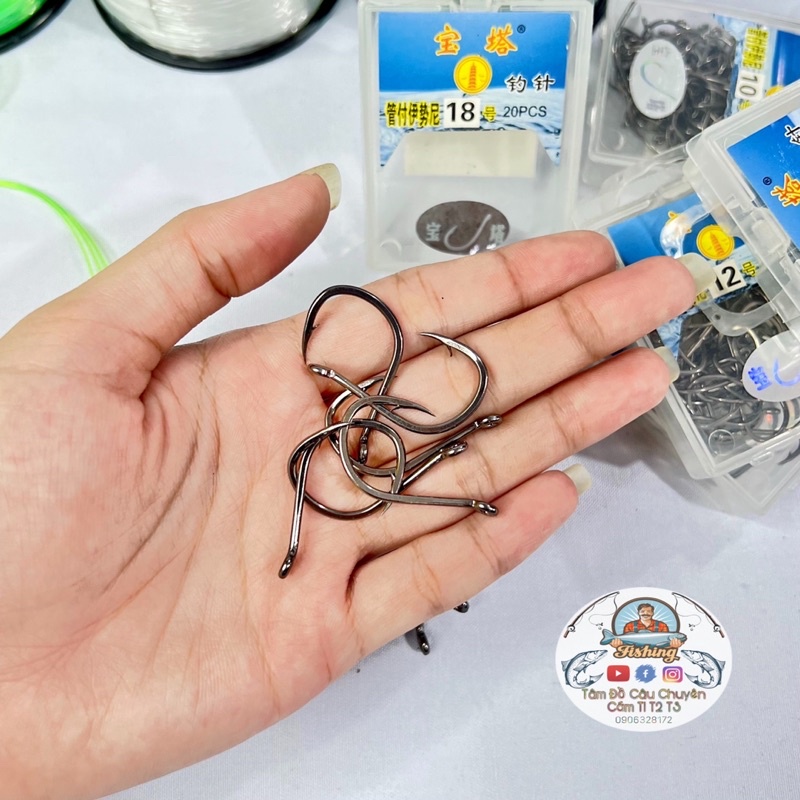 Chùm Nho Câu Cá 4 6 Trung Quốc Lưỡi Số 10-11-12-13 _ Dây Trilene Siêu Đẹp
