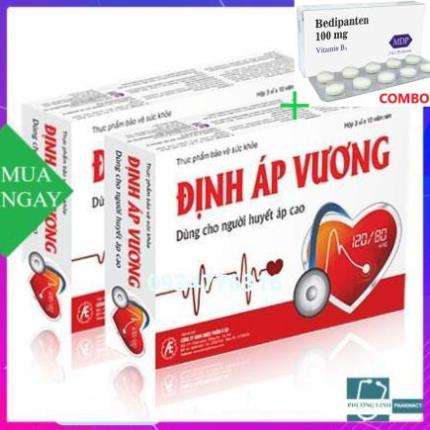 Combo Bedipanten 100mg +  ĐỊNH ÁP VƯƠNG -  SẢN PHẨM HỖ TRỢ ỔN ĐỊNH HUYẾT ÁP