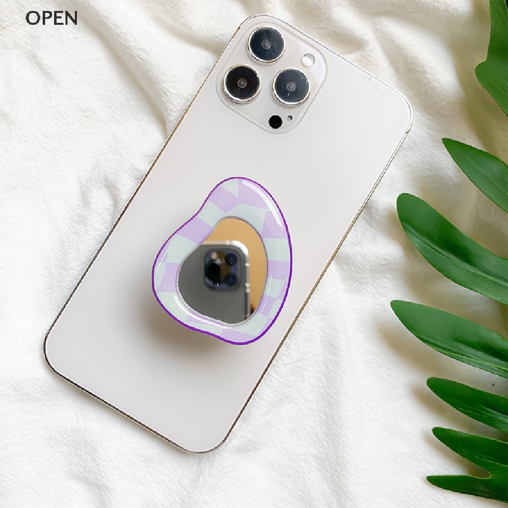 Op Giá Đỡ Điện Thoại Cầm Tay Mở Rộng Hình Hoa Tulip Tráng Gương Bóng Đẹp Mắt Phổ Biến Có Thể Gập Lại Ổ Cắm Điện