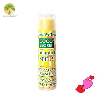 Son dưỡng ẩm dầu dừa hương cam coco secret dưỡng ẩm, giảm thâm, giảm nứt 5g
