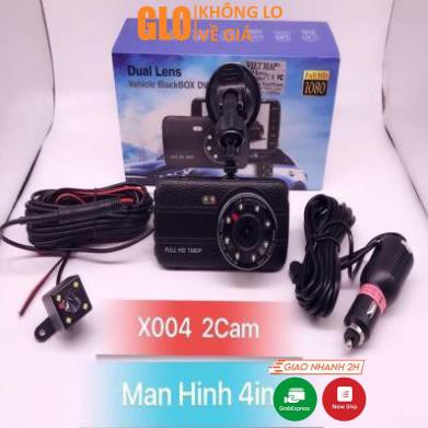 Camera Hành Trình X004 Full HD 1080p, 2 Camera Trước Và Sau