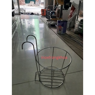 Giỏ treo chậu cây inox độ bền cao (quý k có yêu cầu kích thước khác, vui lòng liên hệ với Shop)
