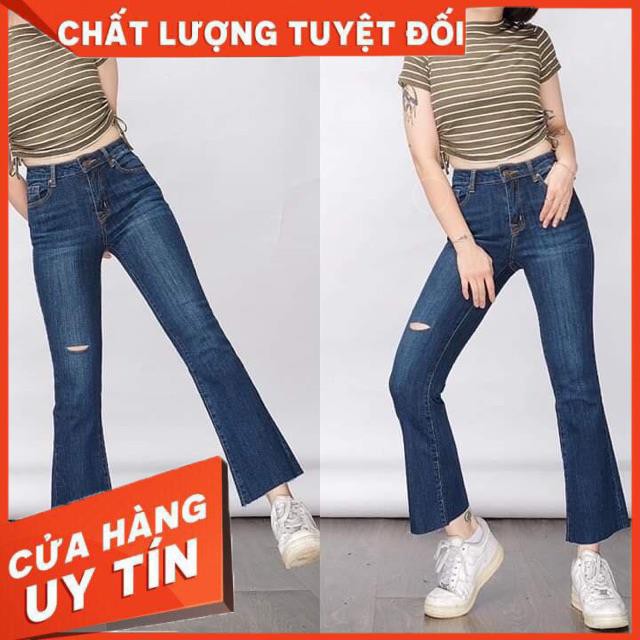 QUẦN JEANS LOE XANH TRƠN LƯNG CAO | BigBuy360 - bigbuy360.vn