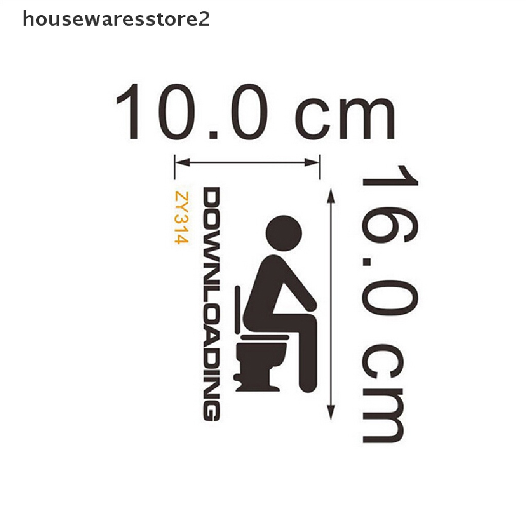 [Cửa Hàng Nhà Vệ Sinh 2] Sticker Dán Tường Nghệ Thuật DIY WC Vinyl Trang Trí Nhà Cửa J