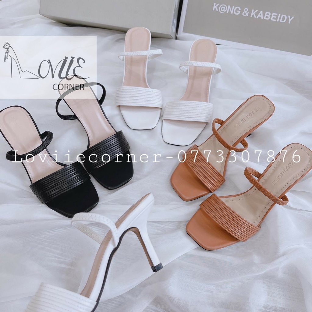 SANDAL CAO GÓT NỮ LOVIIECORNER - GUỐC NỮ THỜI TRANG CAO GÓT QUAI NHUYỄN 7 PHÂN G200728