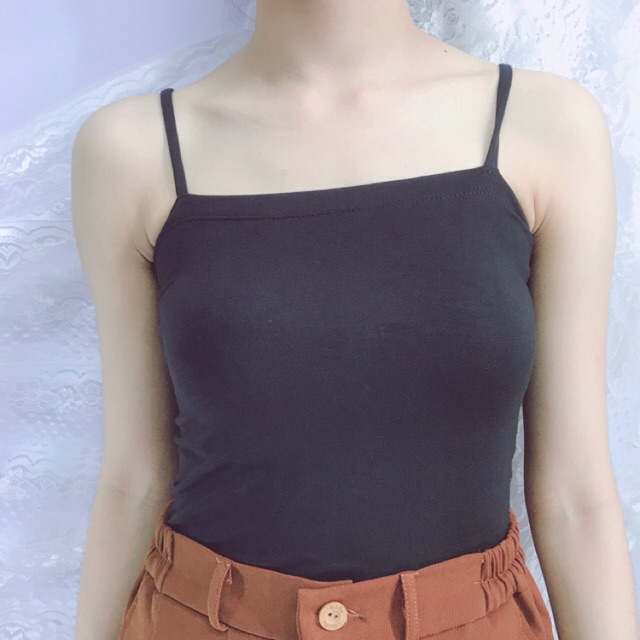 ÁO THUN 2 DÂY - Áo thun đen