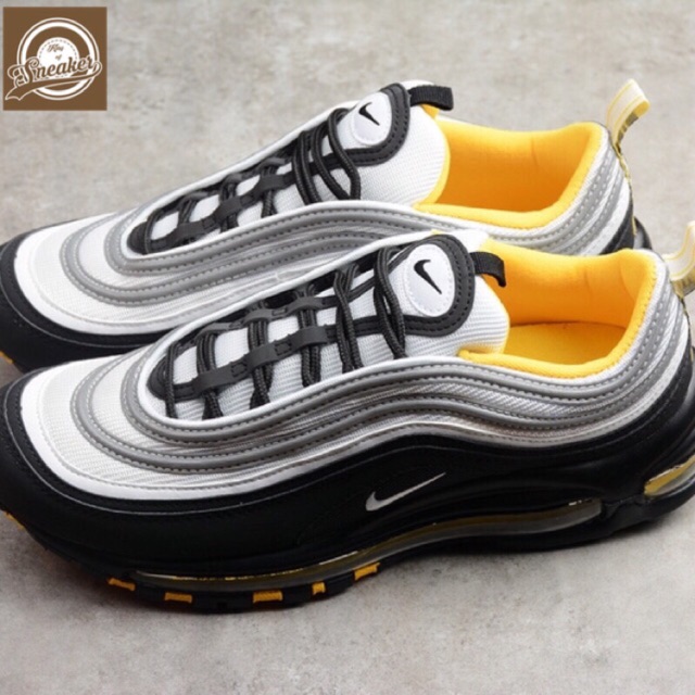 NEW- | Bán Chạy | Giầy thể thao AIR MAX 97 black white đen trắng dạo phố nam, nữ cực chất KHO Xịn Nhẩt 2021 $ ˇ * ₐ . "