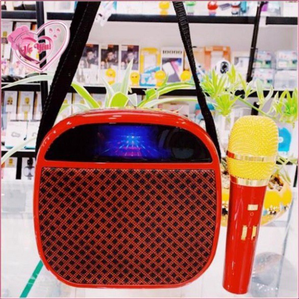 Loa karaoke bluetooth xách tay YS-A23, loa karaoke mini, micro không dây