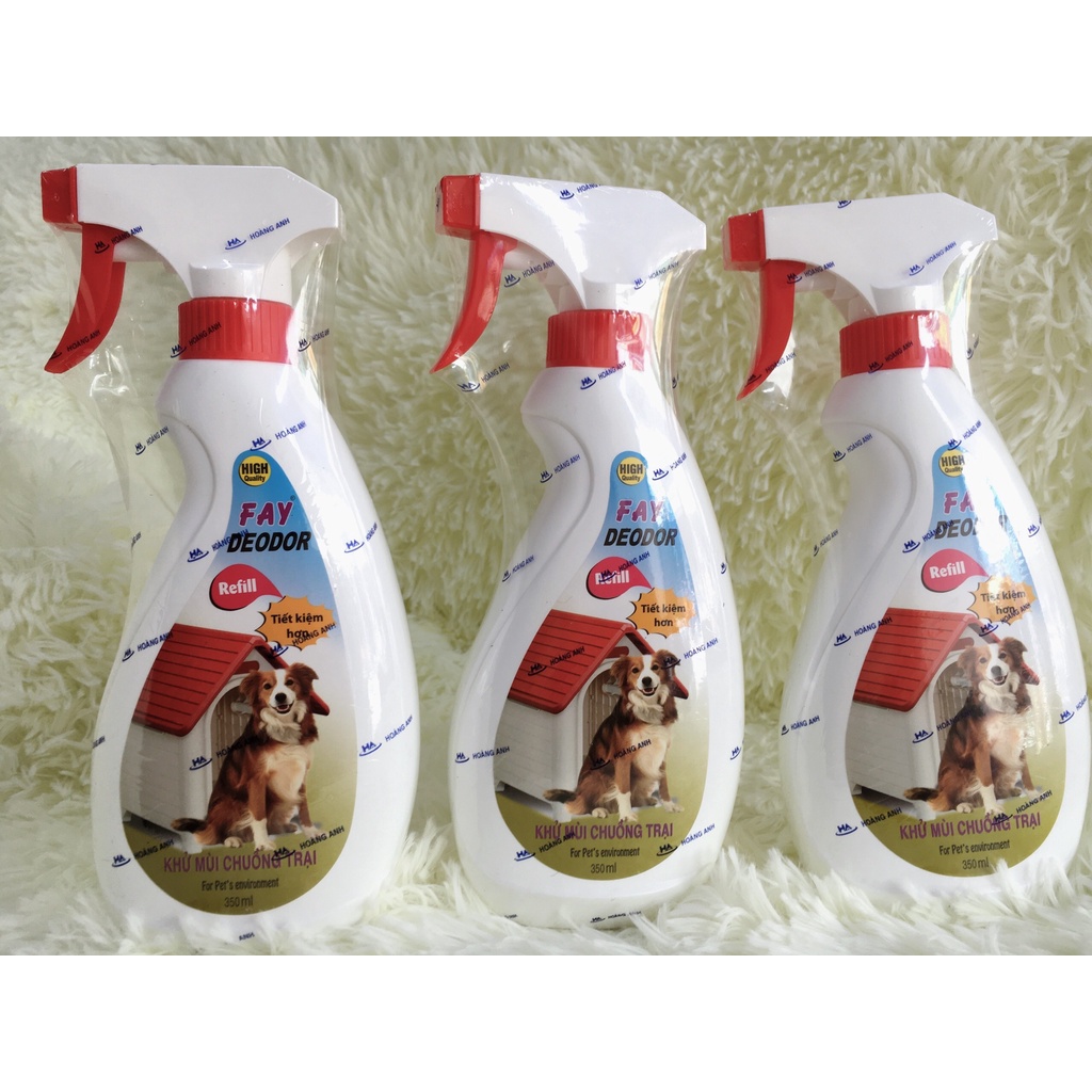 Chai Xịt Khử Mùi Hôi , Vệ Sinh Chuồng Trại Cho Chó MÈo - Fay Deodor 350ml