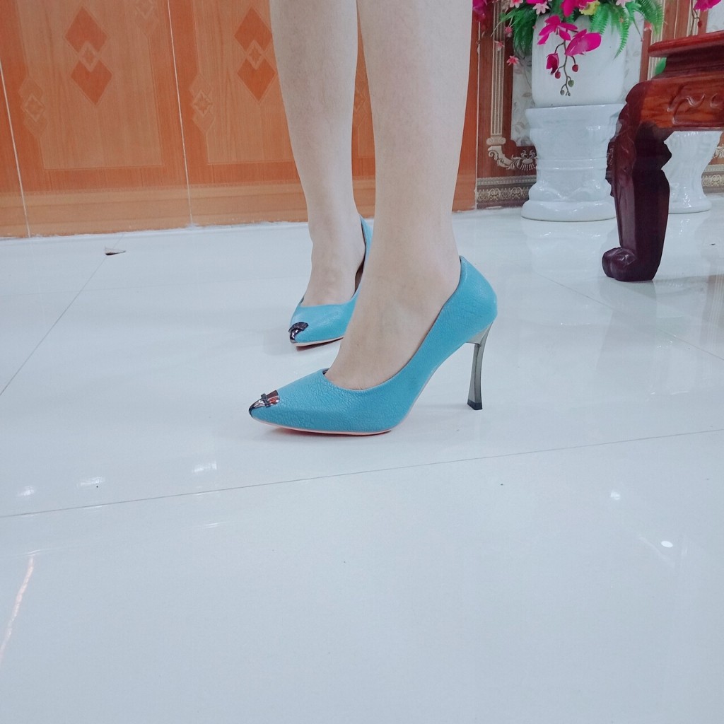 Giày cao gót nữ 💝 FREESHIP 💝giày nữ gót nhọn cao 10cm , chất liệu da đặc biệt mềm mại , mũi bọc thép đi rất chắc | BigBuy360 - bigbuy360.vn