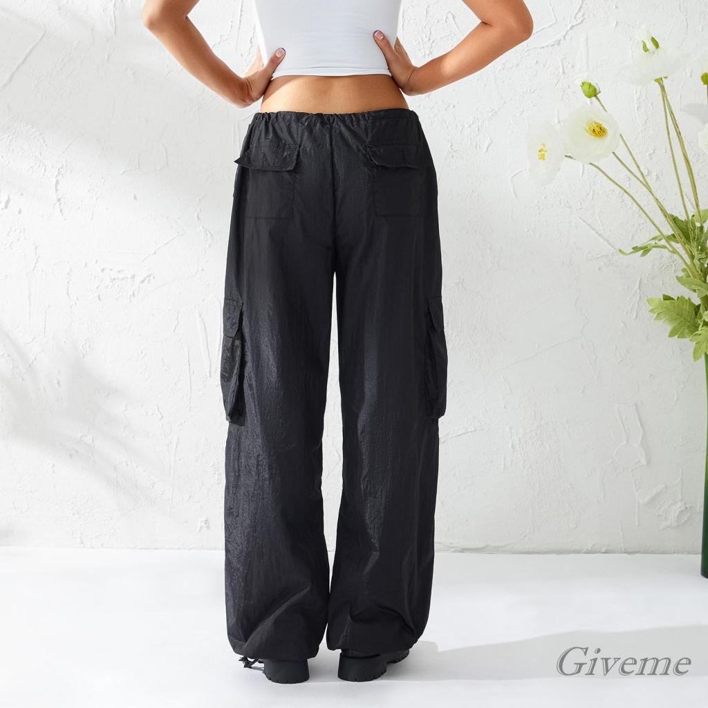 Quần Dài Nữ Lưng Thấp Dây Rút Thời Trang