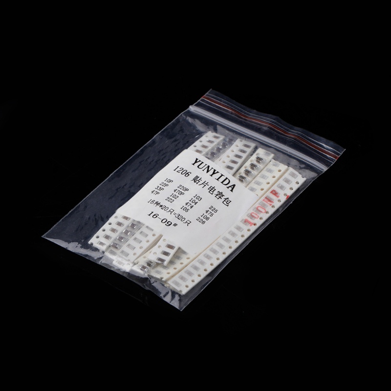 320 Tụ Điện Phân Loại 16 Giá Trị 10PF-22UF 1206 SMD