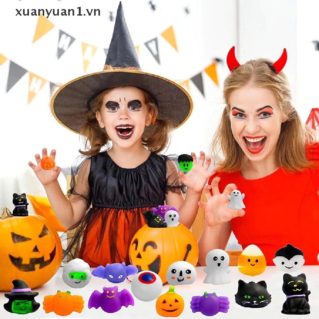Set 24 Đồ Chơi Bóp Tay Giảm Stress Hình Ma Quỷ