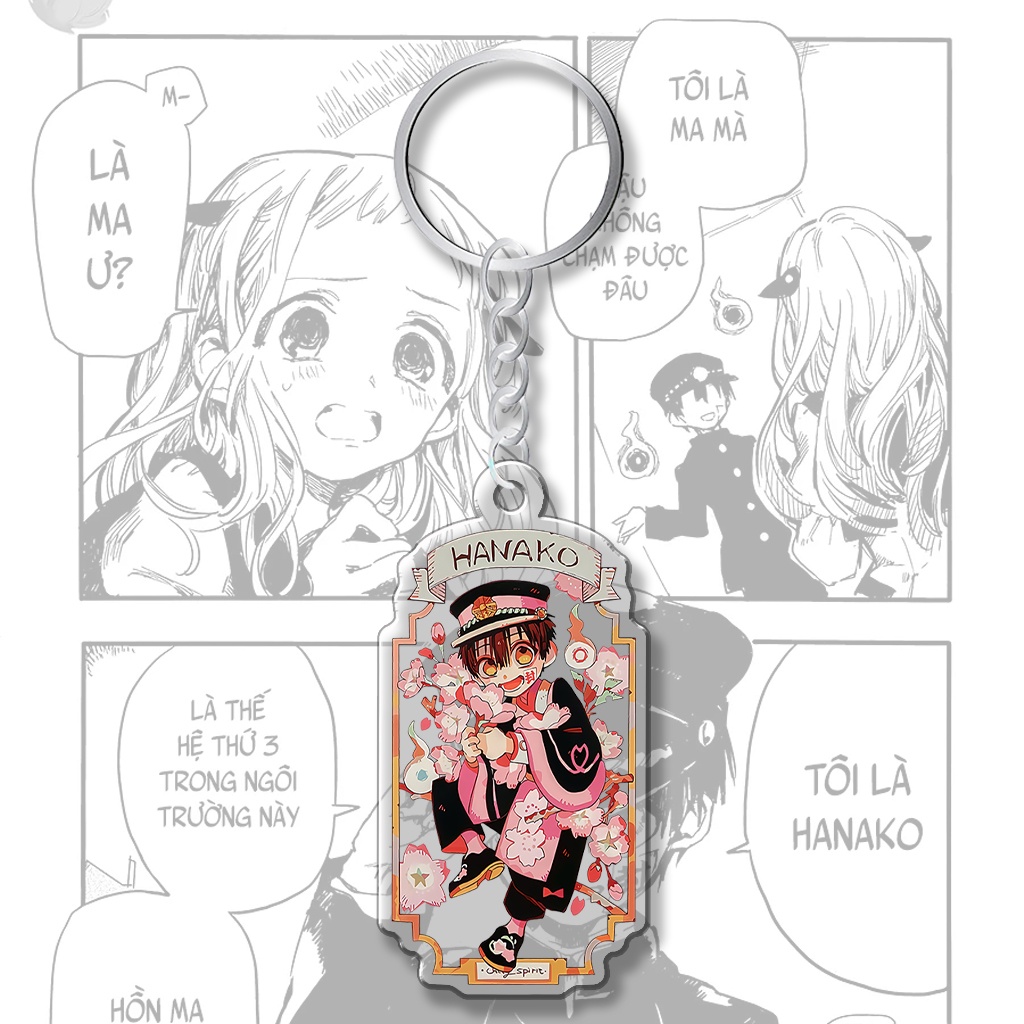 Móc khóa Hanako Kun chibi anime manga Cậu ma nhà xí nhân vật Nene Hanako Kou Mitsuba Haneko dễ thương phụ kiện HM Decor