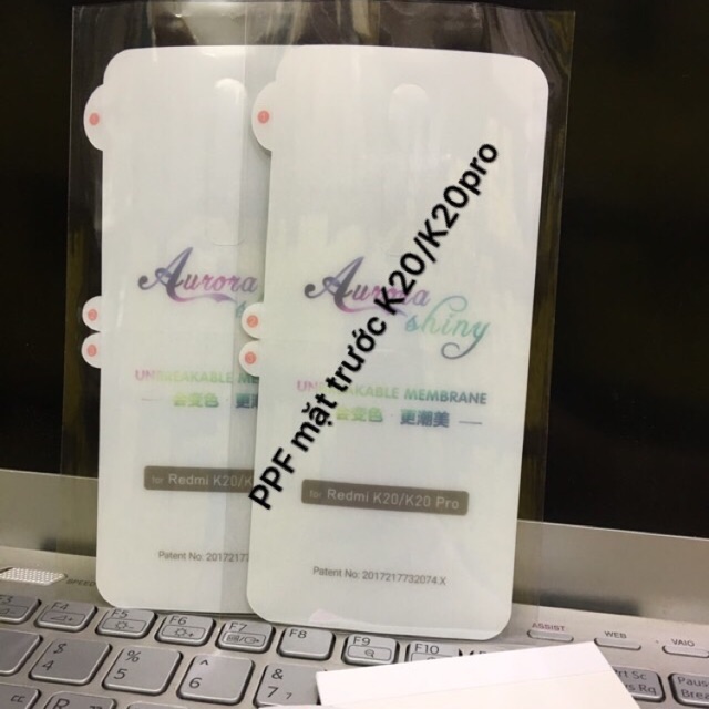 Dán dẻo trong ppf mặt trước xiaomi K20 / K20 pro
