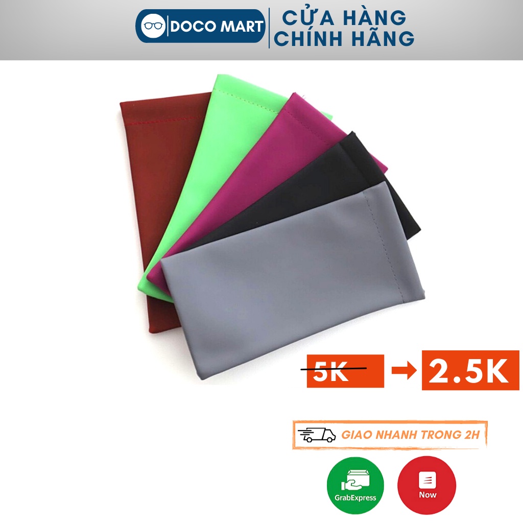Bao da đựng mắt kính nhiều màu thời trang