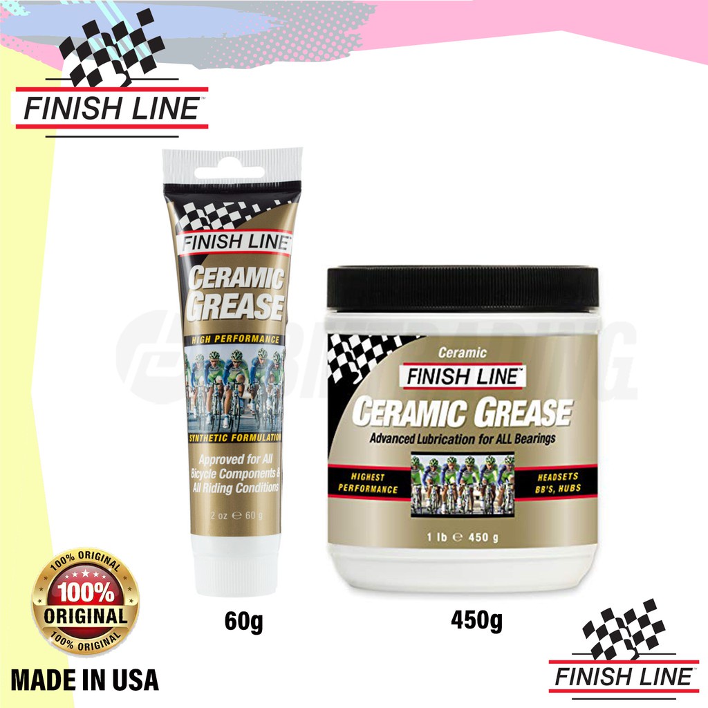 Mỡ bò chuyên dụng, bôi trơn các bộ phận chuyện động, hiệu Finishline Ceramic Grease: Advanced Bearing Lubrication