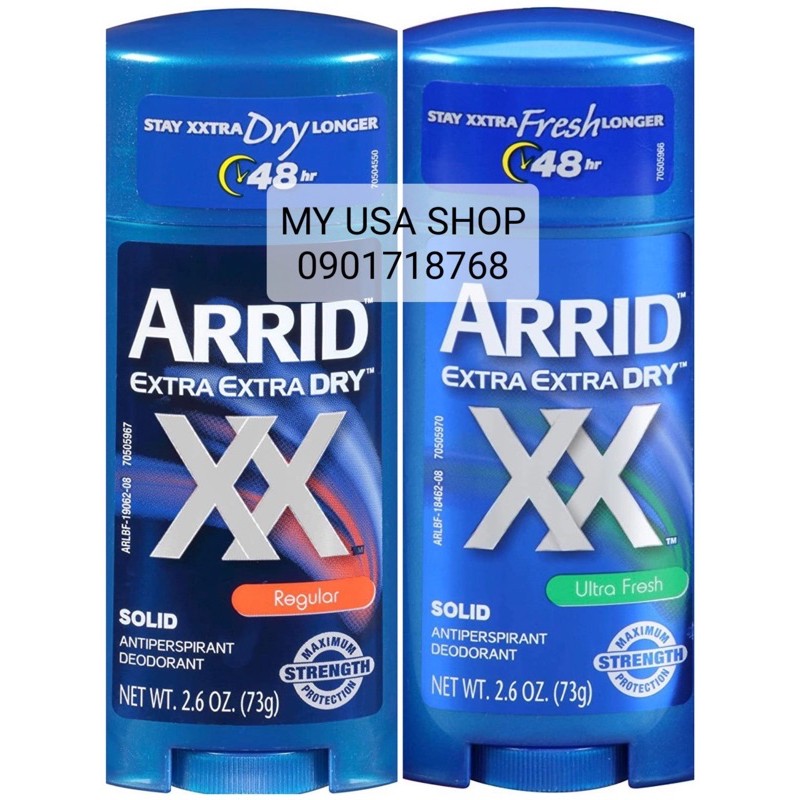 Lăn sáp khử mùi  Arrid ❤️ Lăn khử mùi Arrid Extra Dry 73g của Mỹ