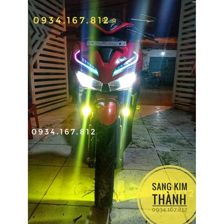 Pad Phuột VARIO lắp đèn trợ sáng L4x và đèn bi cầu mini