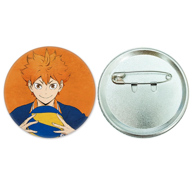 Huy hiệu cài áo hình nhân vật phim hoạt hình Haikyuu