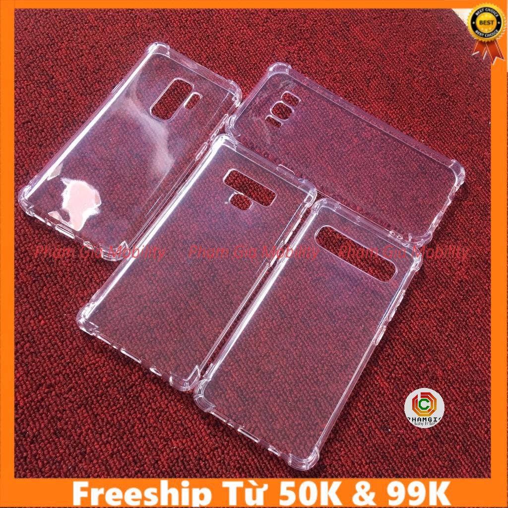Ốp silicon chống va đập cho Galaxy Note8/Note9/S8/S9/S10/S8+/S9+/S10-5G loại cao cấp dày bền