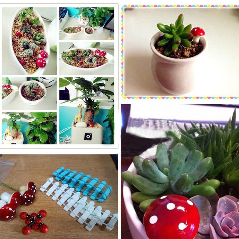 EPOCH Set 10 Cây Nấm Giả Mini Trang Trí Sân Vườn