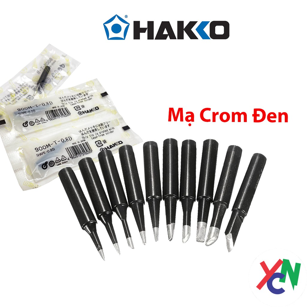 Đầu mũi hàn Hakko 900M mạ đen cao cấp dùng cho trạm hàn 936, 936A...