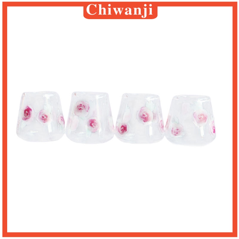 Set 4 Cốc Nước Mini Cho Nhà Búp Bê 1 / 6 1 / 8 1 / 12 3-6 Tuổi