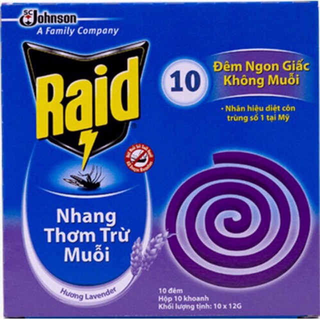 Combo 5 nhang thơm trừ muỗi RAID