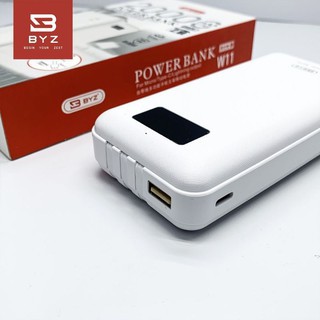 Sạc Dự Phòng BYZ W11 Dung Lượng 20000mah 2 Cổng Sạc Nhanh Có Đèn Báo % Pin