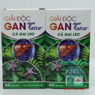 Giải độc gan Tatra Cà Gai Leo lọ 60 viên - Thanh nhiệt, giải độc gan