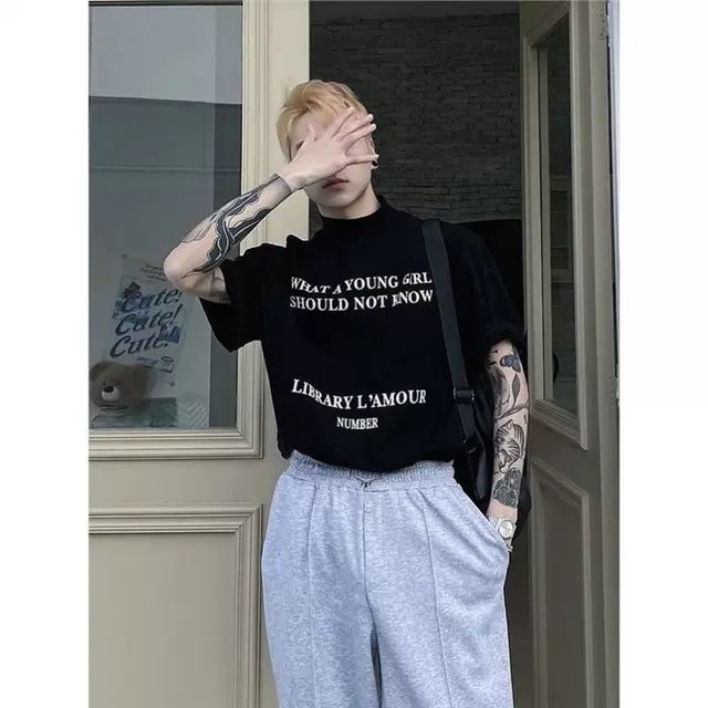 Áo thun Stee Cổ cao WTG - Giá sỉ Unisex